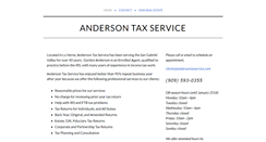 Desktop Screenshot of andersontaxservice.com